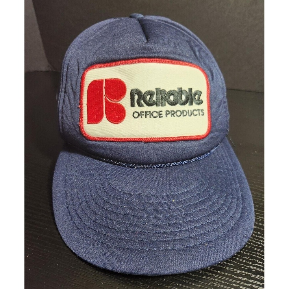 Vintage Reliable Office Products snapback Hat Cap Patch‎ Blue